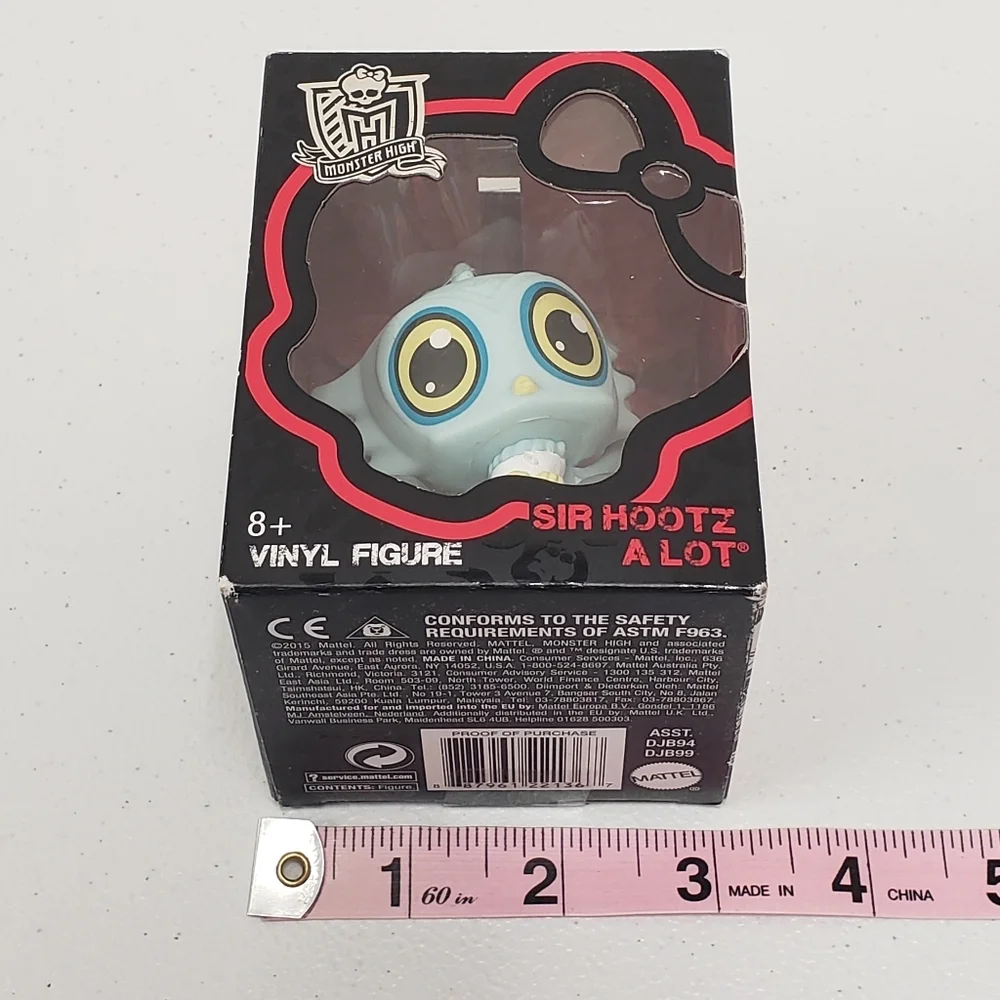 Mattel Monster High Sir Hootz a Lot Vinyl Figure 2015 Owl Pet Toy - Picture 8 of 9